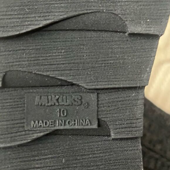 NWOT Muk Luk sz 10 Patti Cable Cuff Boots- Gray Knit Ankle Slippers - Picture 10 of 11